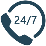 24-7 service icon
