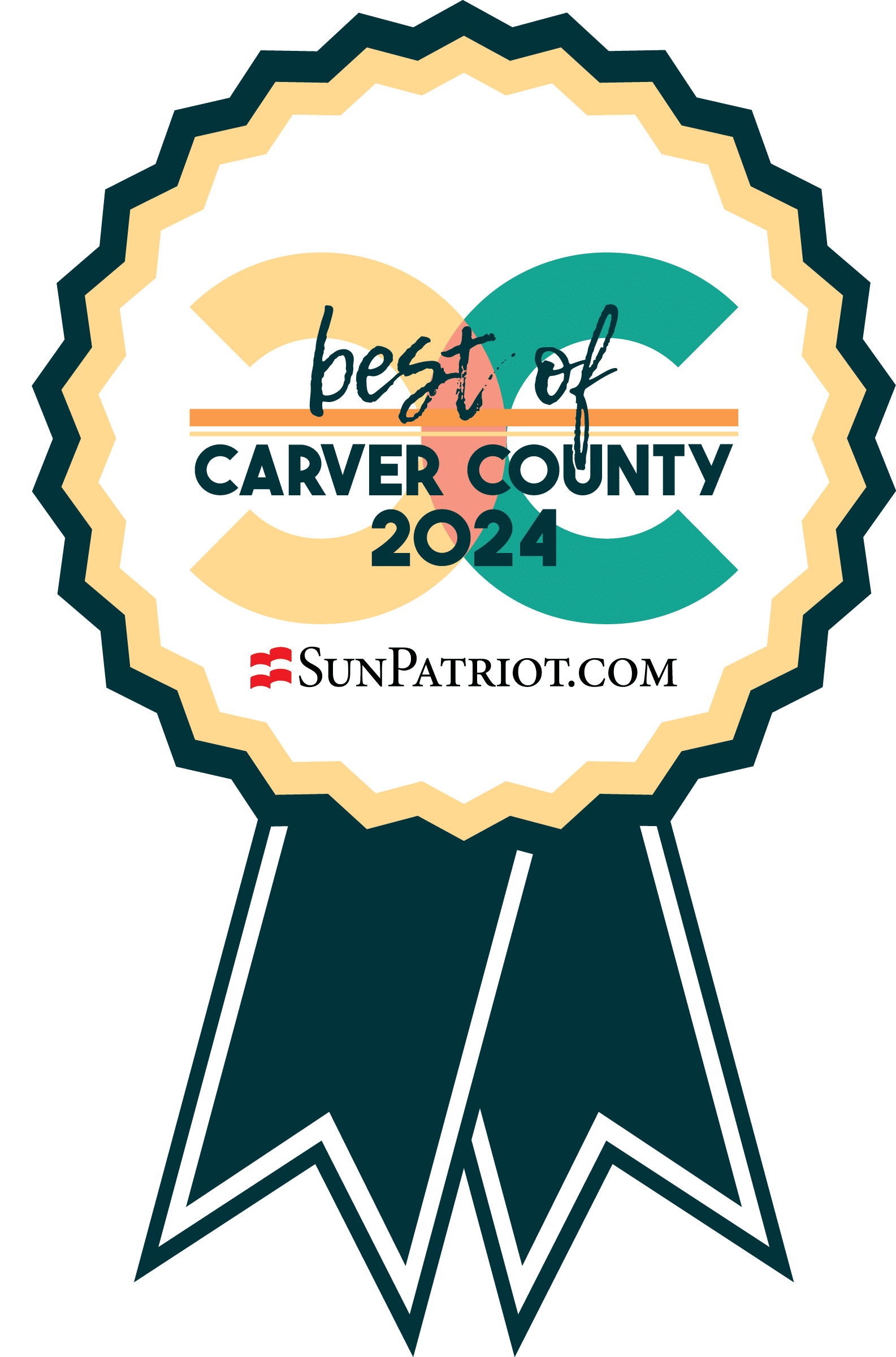 Best of Carver County 2024 ribbon graphic.