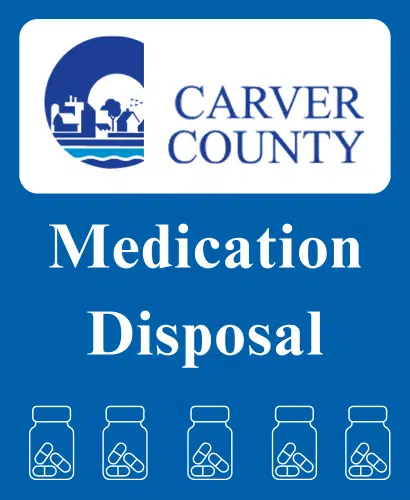Carver County Medication Disposal graphic.