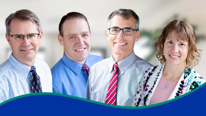 Lakeview Clinic colonoscopy panelists.