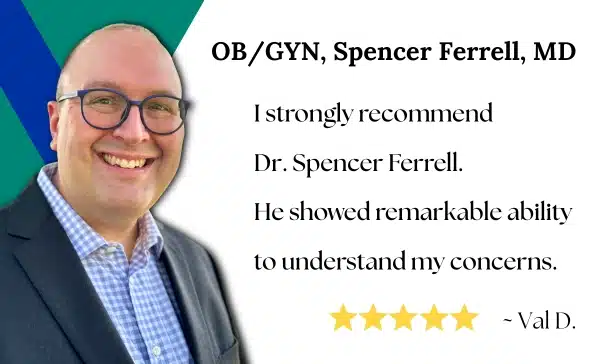 Five star testimonial about Dr. Spencer Ferrell.