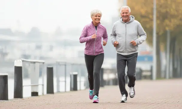 Older coupe jogging during move more month.