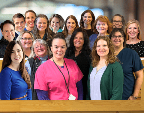 Image of the pediatric care team at Lakeview Clinic.