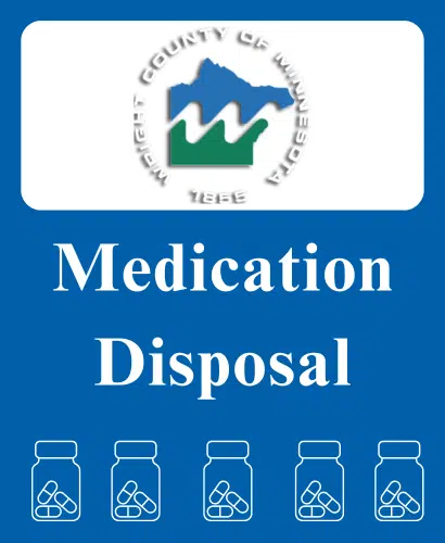 Wright County medication disposal graphic.